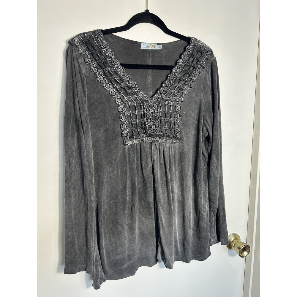 unity world wear Woman's Blouse Bohemian Hippie Indie‎ Artistic Wear XL